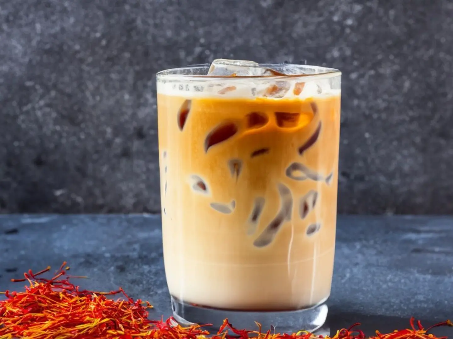 Iced Saffron Latte