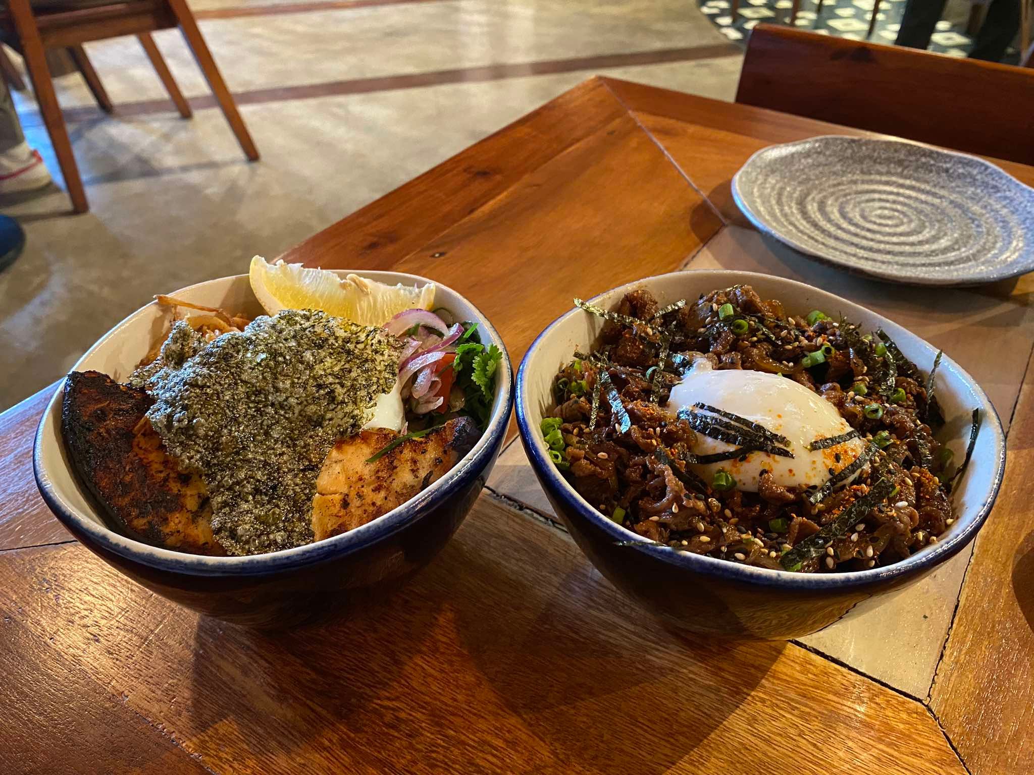 Nikkei Robata’s Black Cod Bowl and Gyudon Bowl